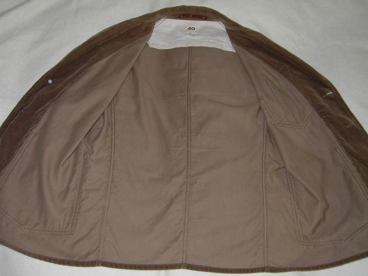日本製 SCYE BASICS/サイベーシックス コーデュロイ ジャケット 40 カーバーオールなどワークテイストのテーラードタイプ_画像4