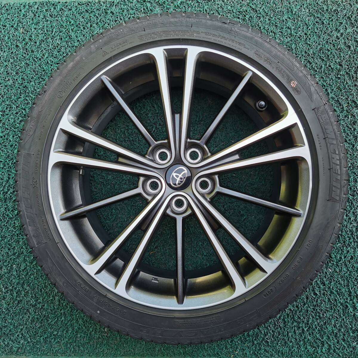 4本セット◆トヨタ(スバル) 86 17インチ アルミ ホイール 17×7J +48 5H PCD 100 ●タイヤ MICHELIN PRIMACY HP 215/45R17 87W 2014年◆_画像8