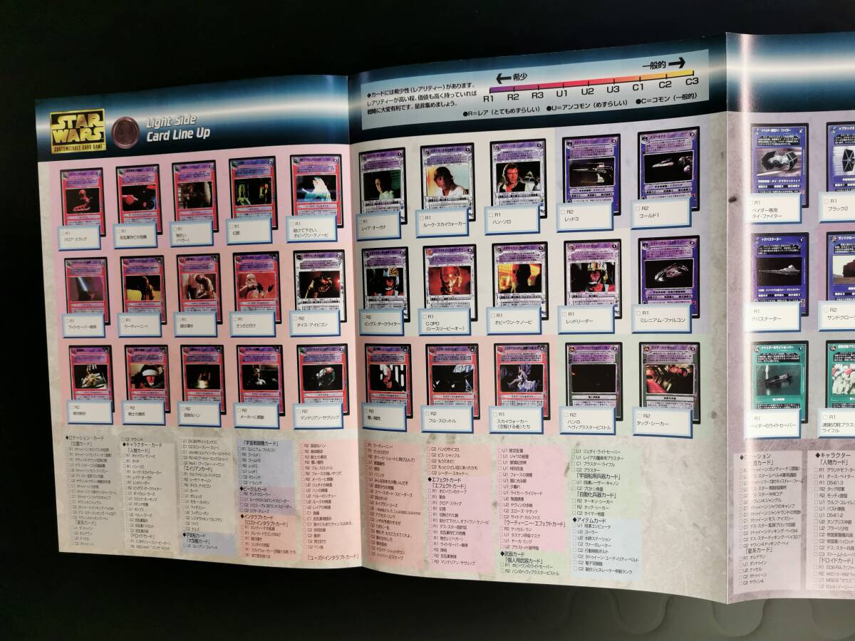 ◆A4判4面 パンフ◆スター・ウォーズ コレクションカードゲーム パンフレット カードリスト 1部 (Takara Star Wars CCG/1997/タカラ/チラシ_画像7