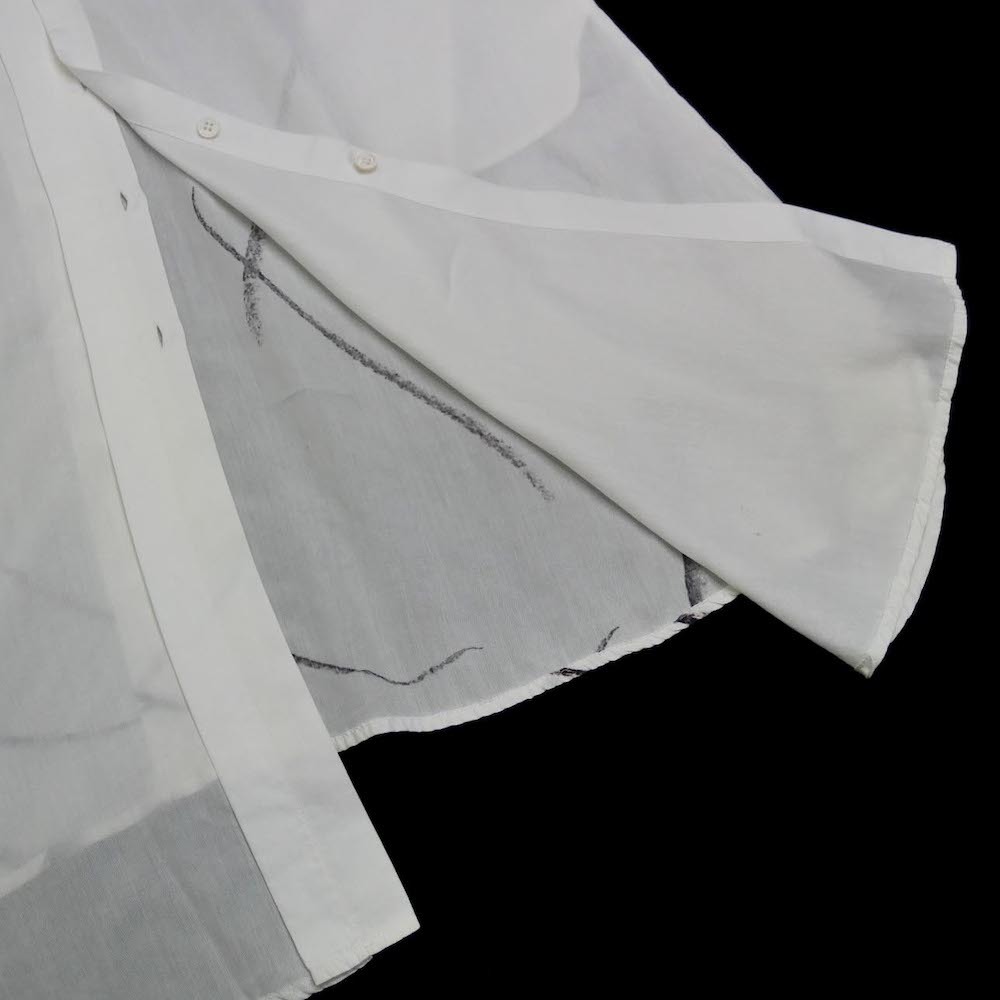 BLACK Scandal Yohji Yamamoto 2019aw リヨセル シャツ ワンピース 19aw ブラックスキャンダル NOIR ブラウス ドレス ロング 柄 _画像7