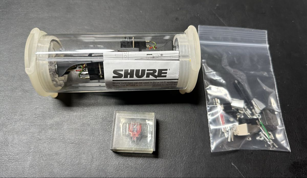 ★【売り切り！】Shure シュアー カートリッジ M44G ヘッドシェル 専用ケース&おまけ付き DS-ST20 現状品_画像1