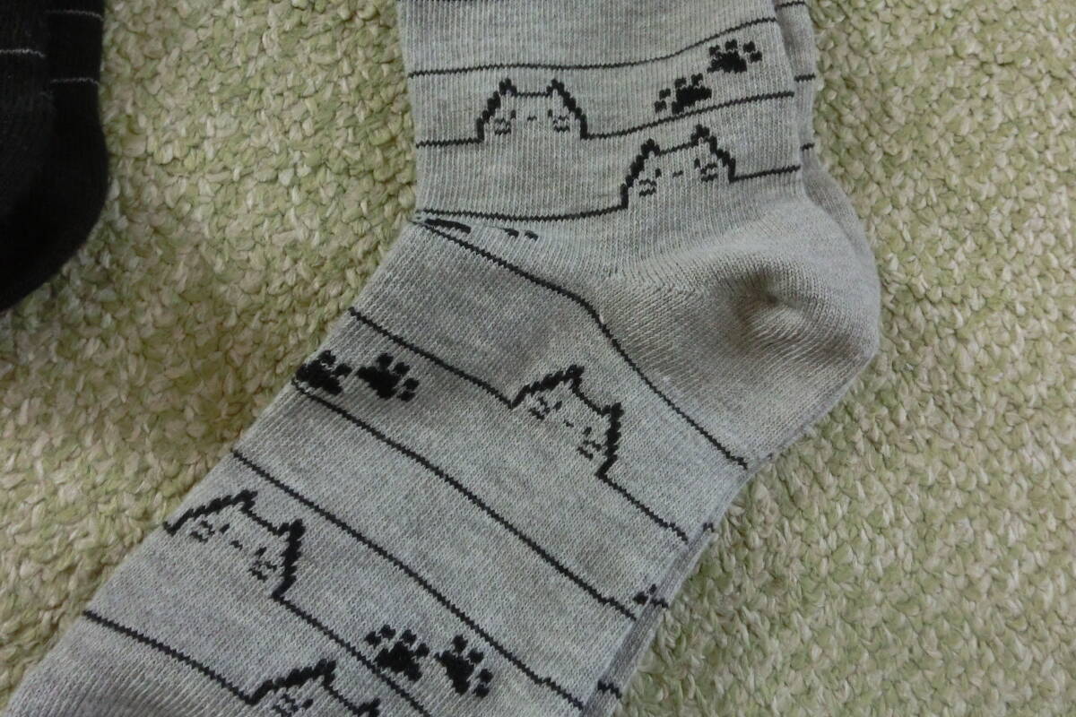 ★未使用★ソックス★2足セット★猫★にゃんこ★_画像3