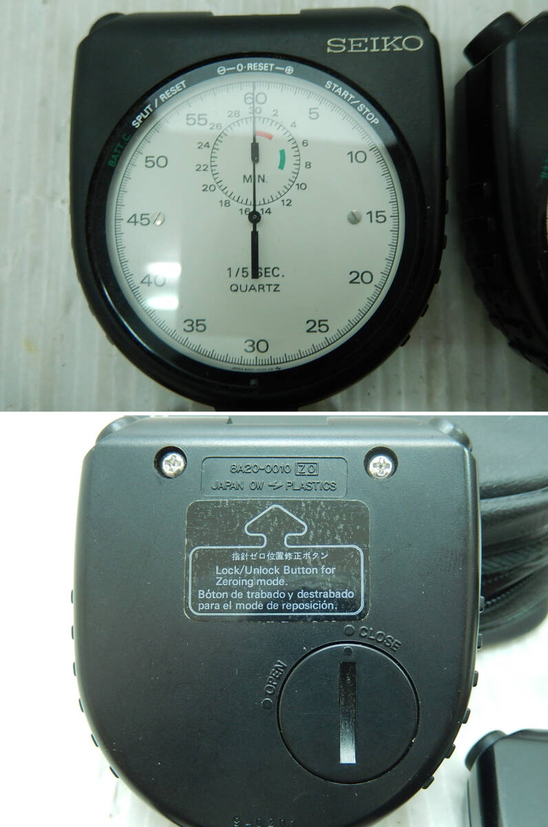 DK711■セイコー■ストップウォッチ■3点 まとめて■アナログ2点:8A20-0010 デジタル1点:S024-6000■(60_画像2