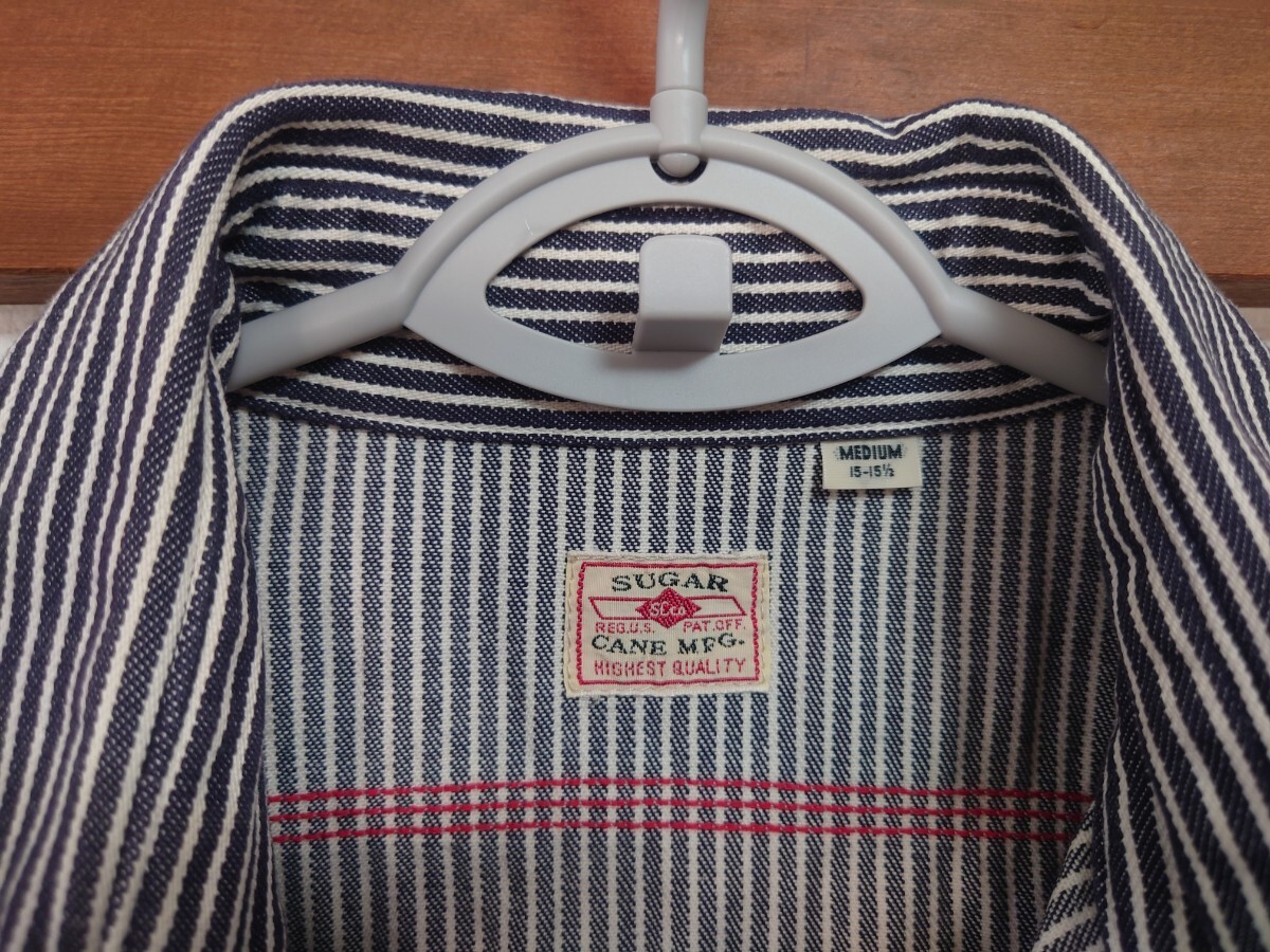 シュガーケーンのヒッコリー ストライプ ワークシャツ（東洋エンタープライズ、SUGAR CANE）_画像4