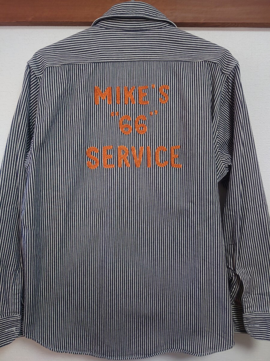 シュガーケーンのヒッコリー ストライプ ワークシャツ（東洋エンタープライズ、SUGAR CANE）_画像2