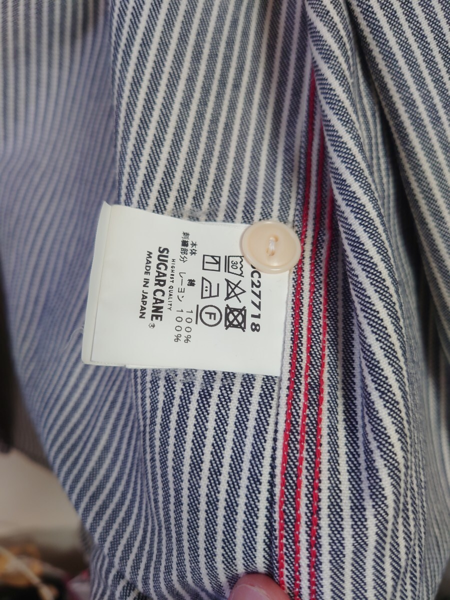 シュガーケーンのヒッコリー ストライプ ワークシャツ（東洋エンタープライズ、SUGAR CANE）_画像5