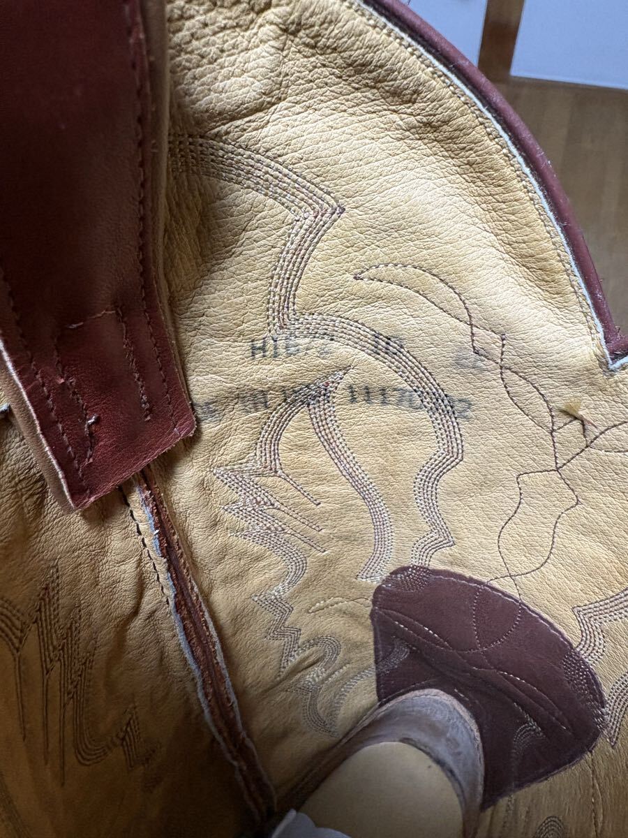  Tony Lama ковбойские сапоги 10EE 28cm Tony Lama USA производства ботинки Vintage BOOTS не использовался товар ( для поиска ) Red Wing pekos