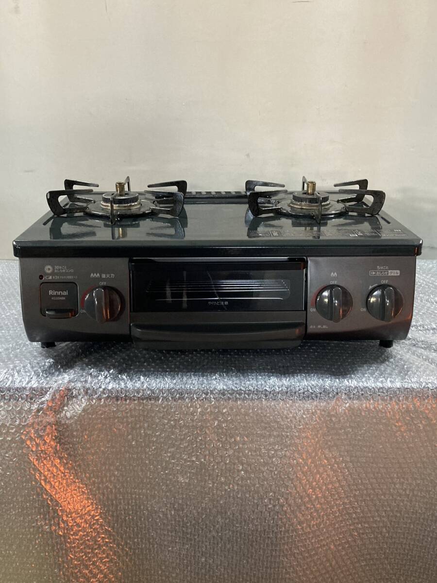 Rinnai/リンナイ/ガスコンロ/ガステーブル/LPガス用/プロパンガス/グリル付き/Siセンサー/2022年製/RT35NJH/1124e2_画像1