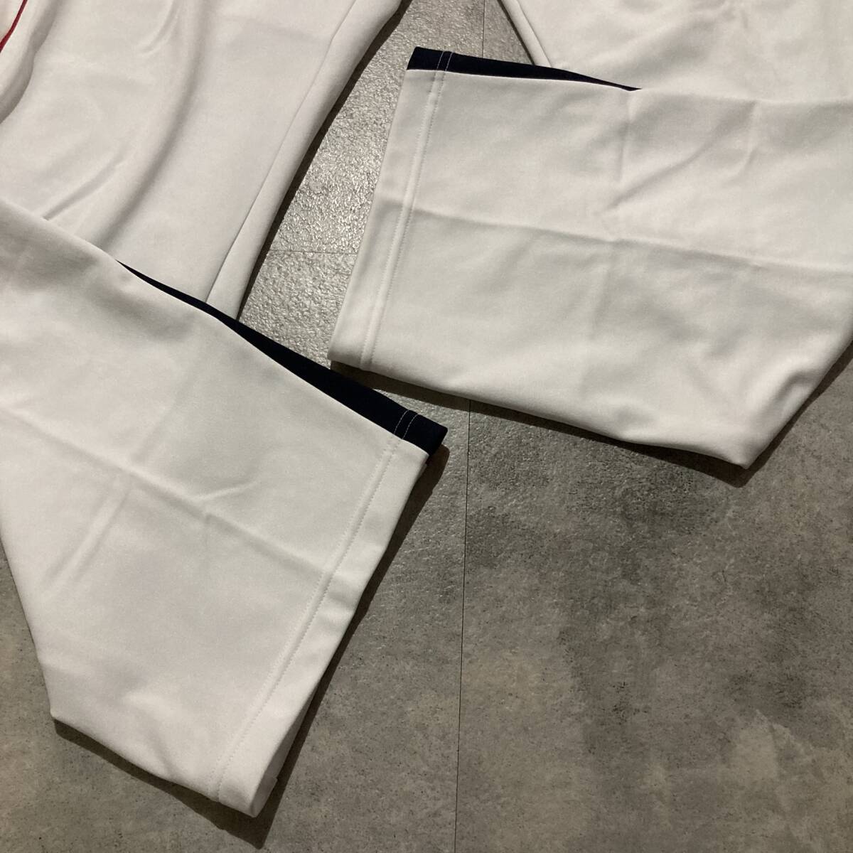 【MIZUNO】ミズノ 裏トリコット 日本製 トレーニングパンツ トラックパンツ Lサイズ ホワイト トレーニングウェア ジャージパンツ_画像8