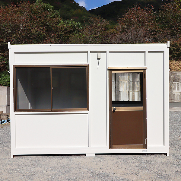 コンテナハウス 2坪 大町モータース 事務所 部屋 倉庫 建設機械 福岡 別途配送料(要見積) 定額 中古 No.4563_画像3