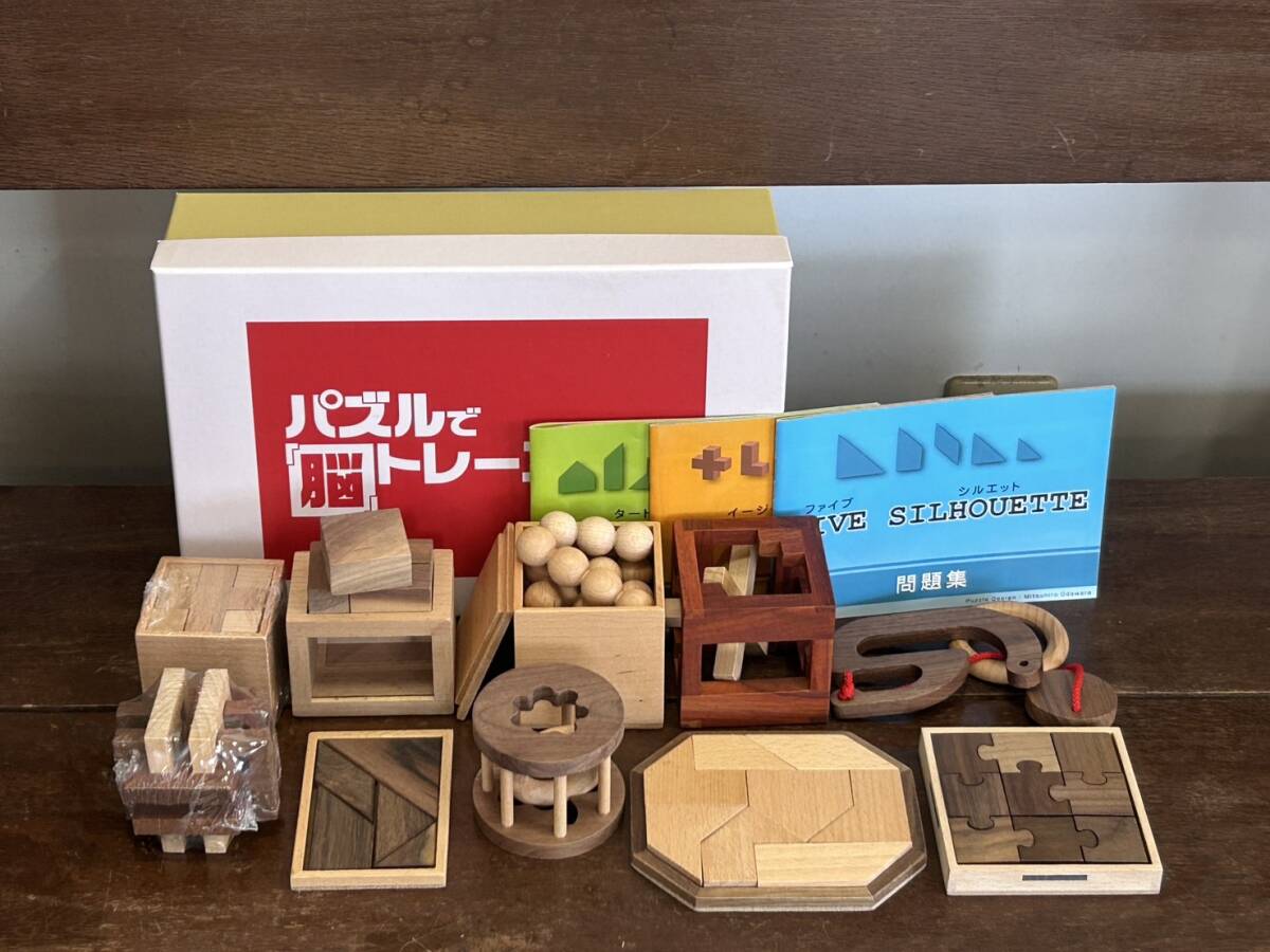 179■パズルで脳トレーニング 木製パズル ユーキャン U-CAN 冊子 知育 脳トレ 日本パズル協会 知育玩具 現状品_画像1