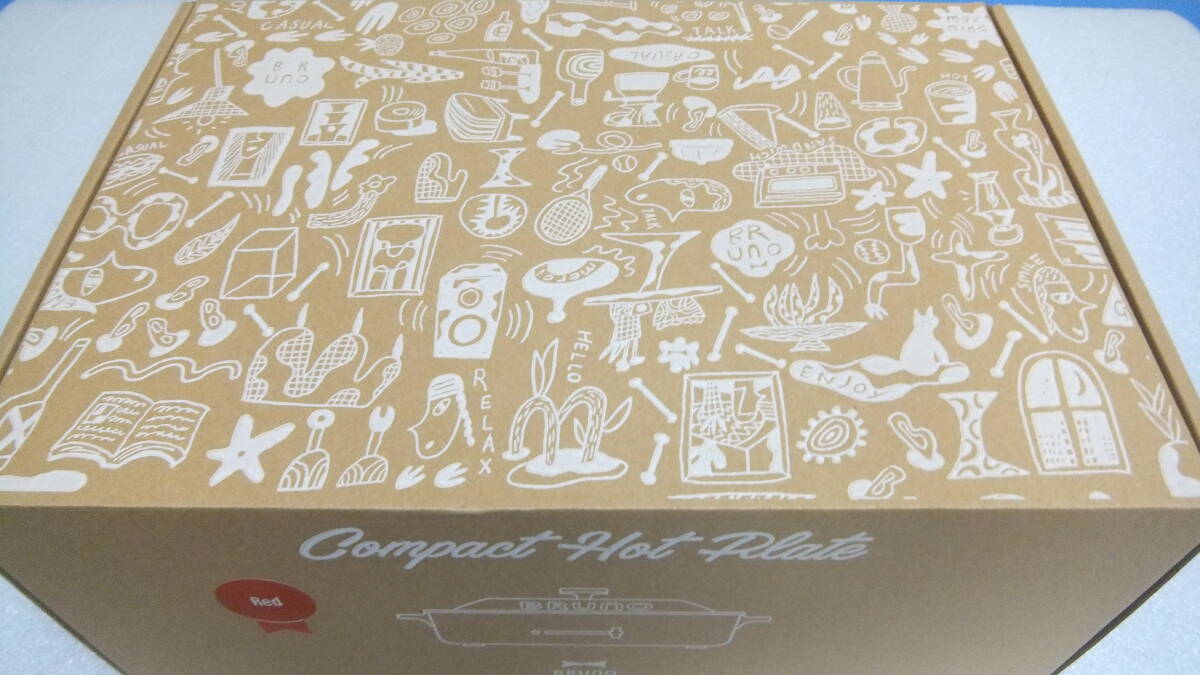 BRUNO　ブルーノ　コンパクトホットプレート（レッド）新品 匿名発送料込_画像2