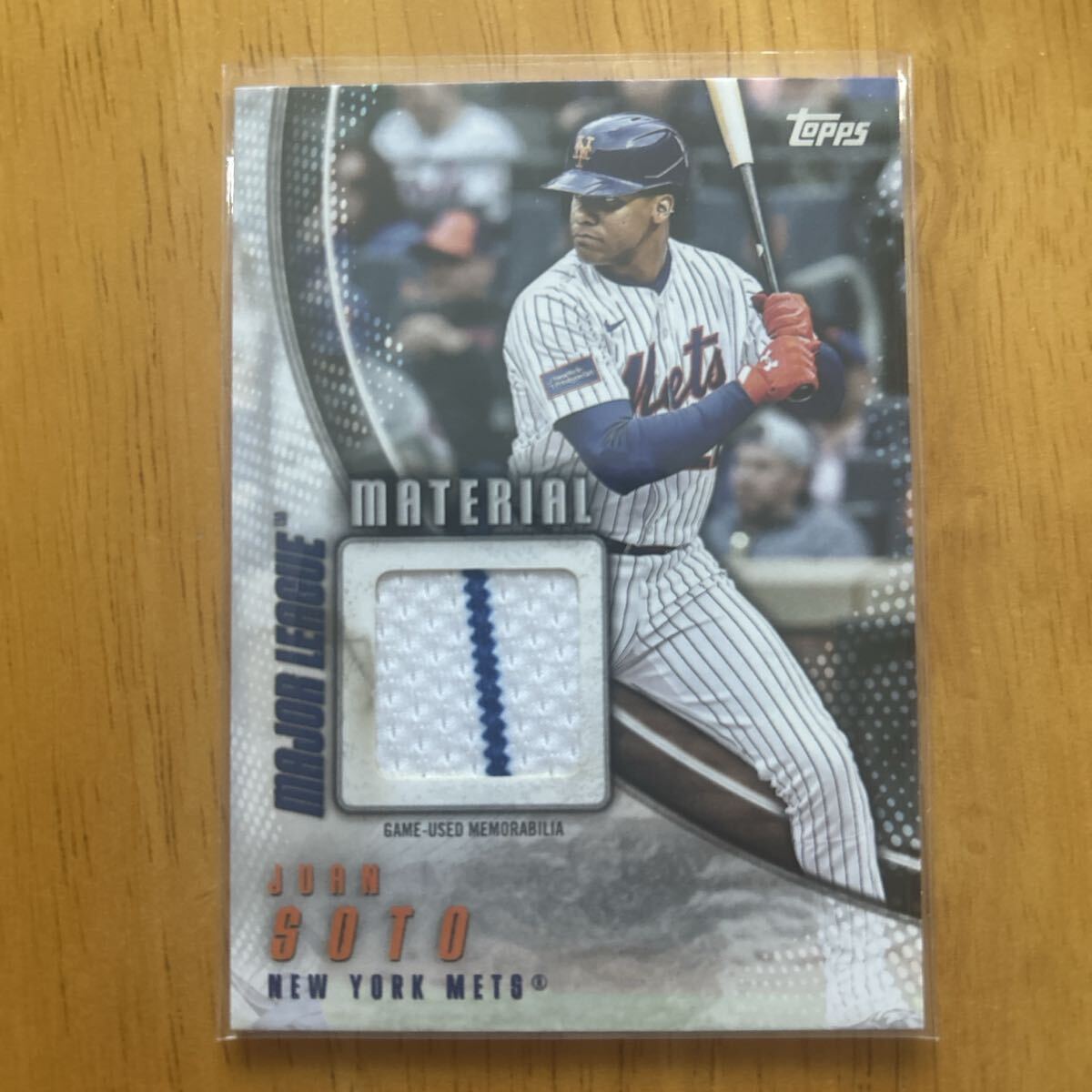 2025 Topps Update フアン・ソト 試合着用 ジャージカード レリックカード メモラビリア ニューヨーク・メッツ_画像1