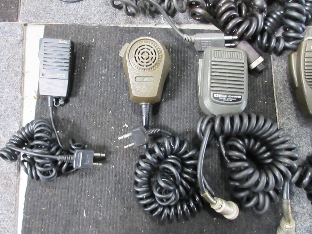 棚4・A1100　マイクロホン　スピーカマイクロフォン 　ICOM　IC-HM12/Panasonic/Toshiba/YAESU　MH12/TRIO　14点セット_画像4