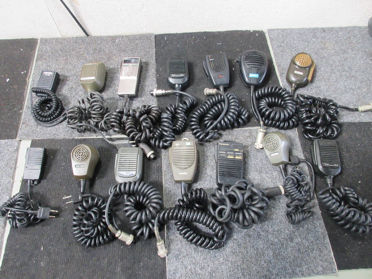 棚4・A1100　マイクロホン　スピーカマイクロフォン 　ICOM　IC-HM12/Panasonic/Toshiba/YAESU　MH12/TRIO　14点セット_画像1