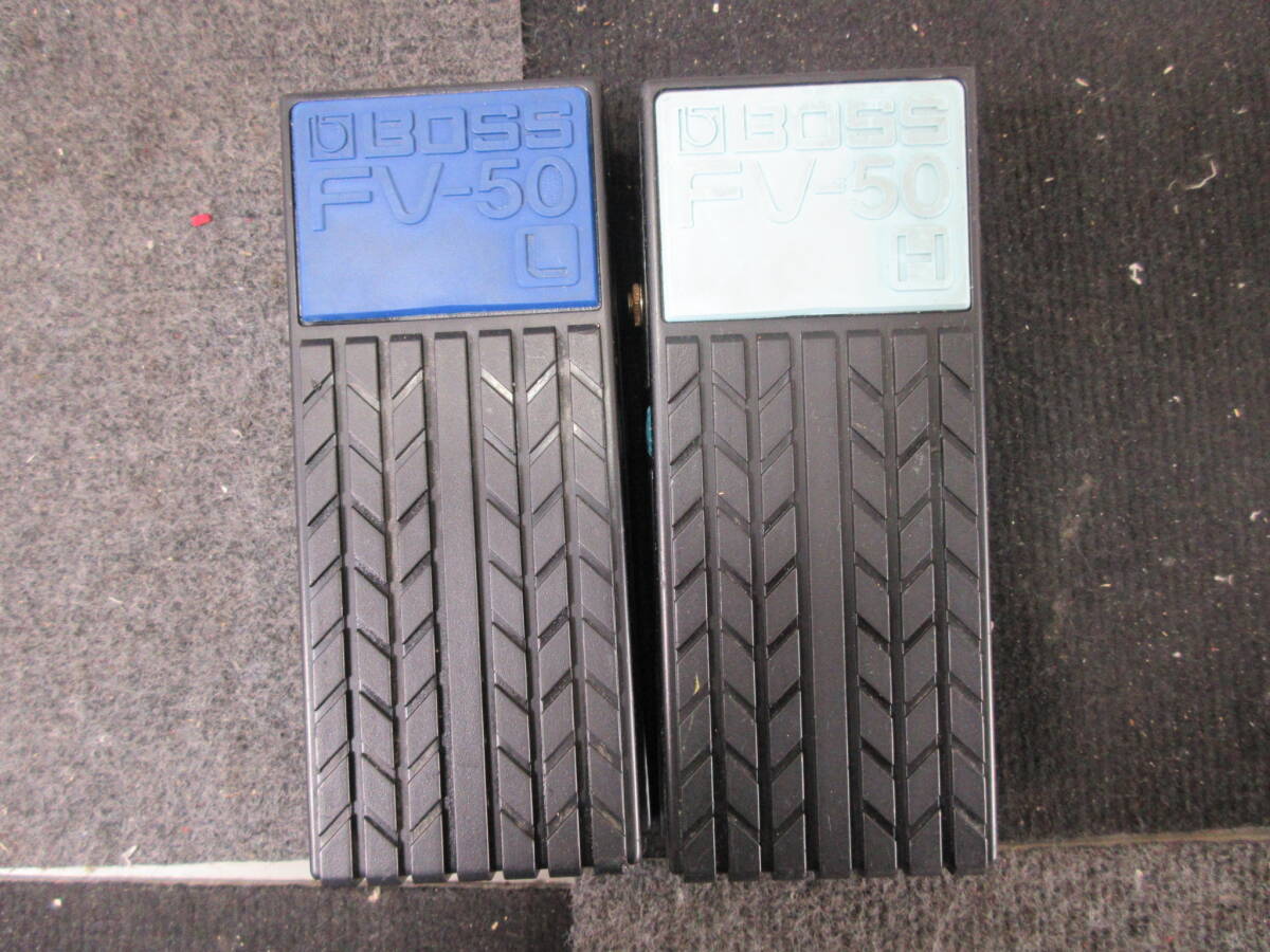 棚5・A1103　BOSS　FV-50　ボリュームペダル　２個まとめ　現状品_画像1