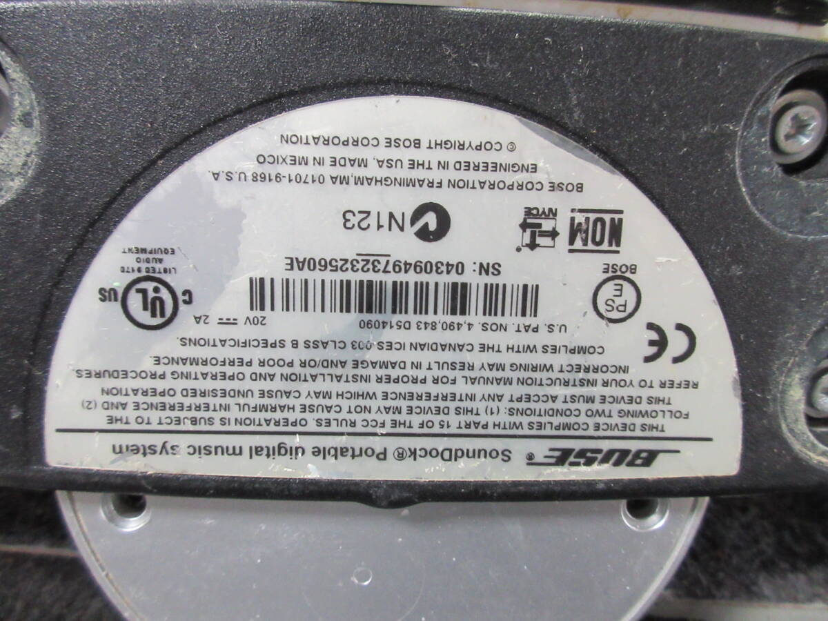 棚10・A1105　BOSE　 SoundDock/ Sound Dock Series Ⅱ　digital music system 　スピーカー　2台セット_画像9