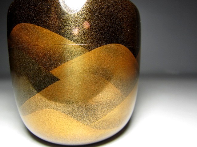 松田権六 遠山蒔絵 大棗 裏千家十五代 鵬雲斎花押　　　　　　　m25_画像9