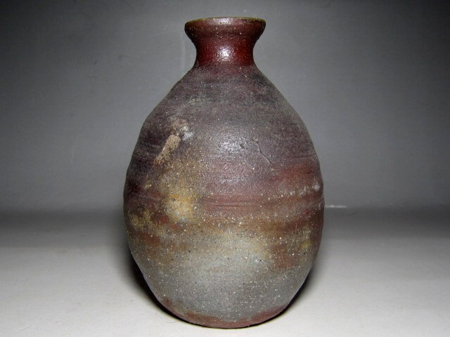 人間国宝 金重陶陽 備前徳利「備前焼中興の祖」栞付き m55_画像4