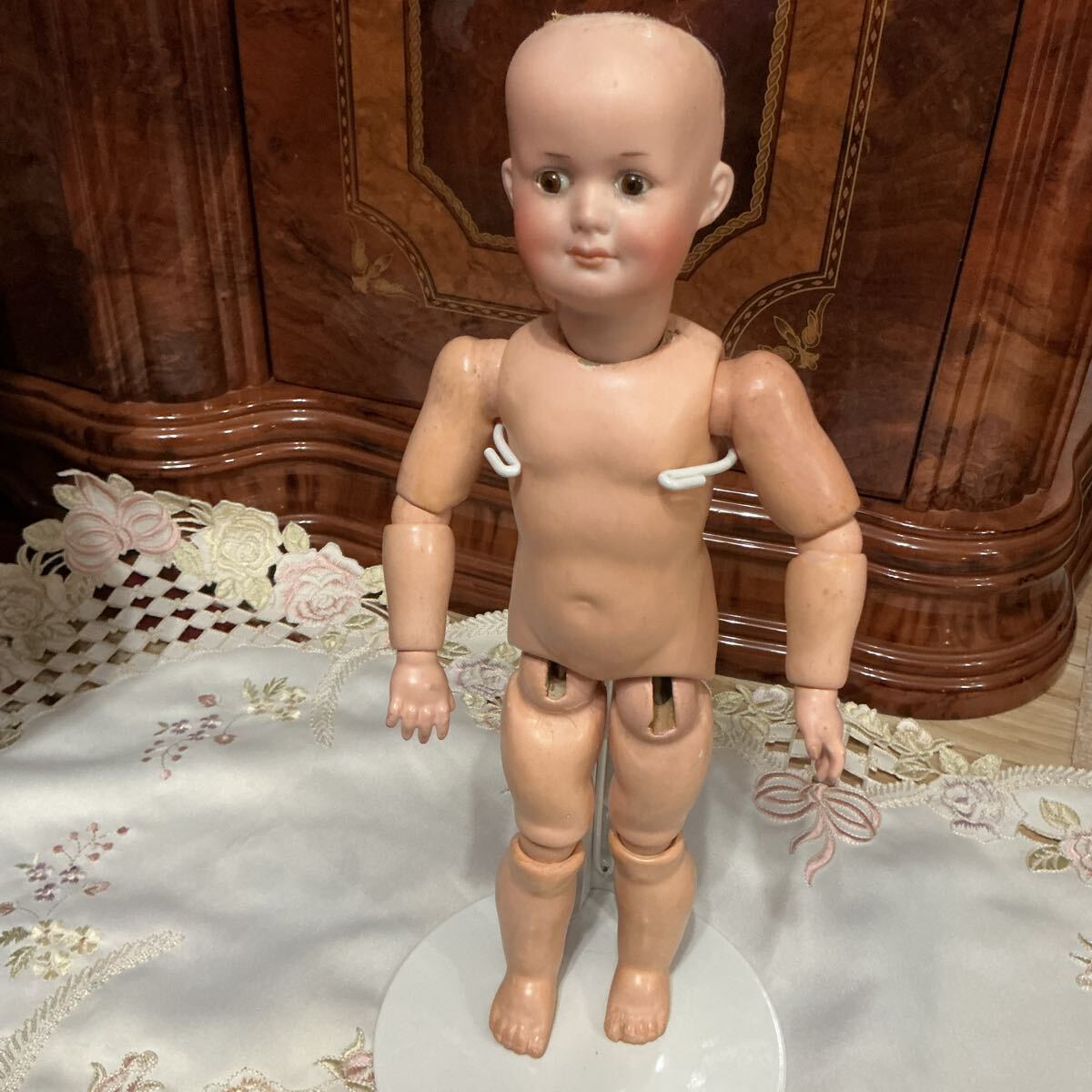 アンティークビスクドール　アーモンドマルセル　クローズドマウス_画像5