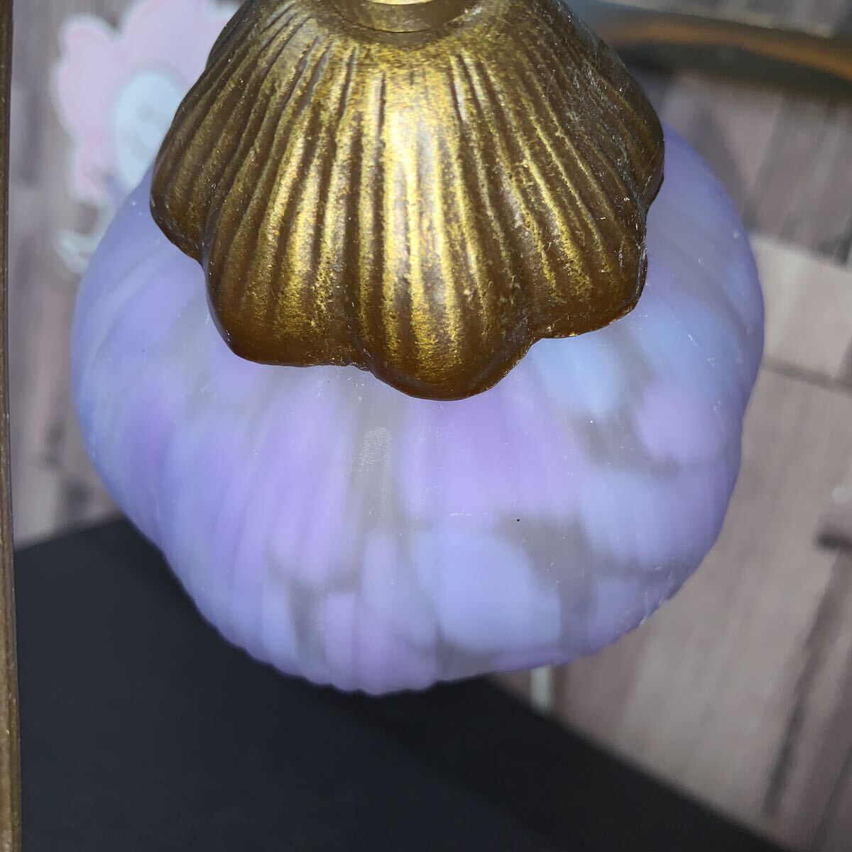 （TUK005）HOYA シャルム ド ルミエール 花あかり クリスタルライト LSH222 テーブルランプ 照明 1997年製 中古品 現状品_画像9