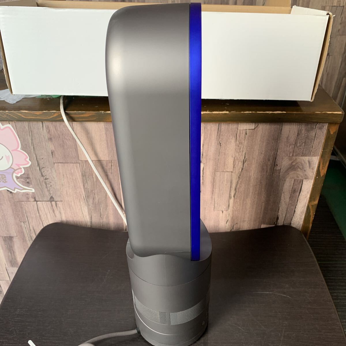 （FUK077）dyson ダイソン　hot&cool ホット＆クール　AM04 2012年製　シルバー　ブルー　箱入り　中古品_画像5