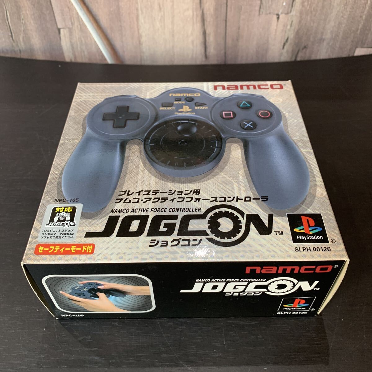 （FUK094） ☆未使用品☆ namco ナムコ JOGCON ジョグコン プレステ用 アクティブフォースコントローラ SLPH 00126 箱入り　中古品_画像5