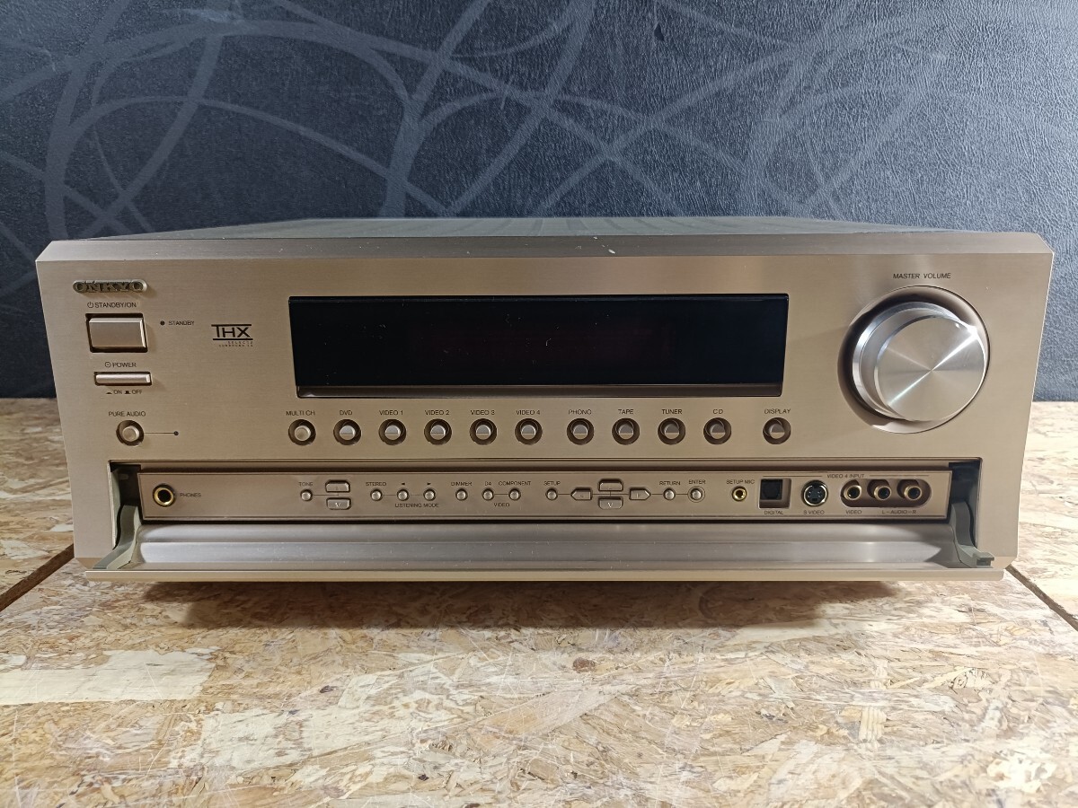(UK057)訳アリ ONKYO AVアンプ TX-SA803 オンキョー AV CENTER オーディオ機器 現状品_画像2
