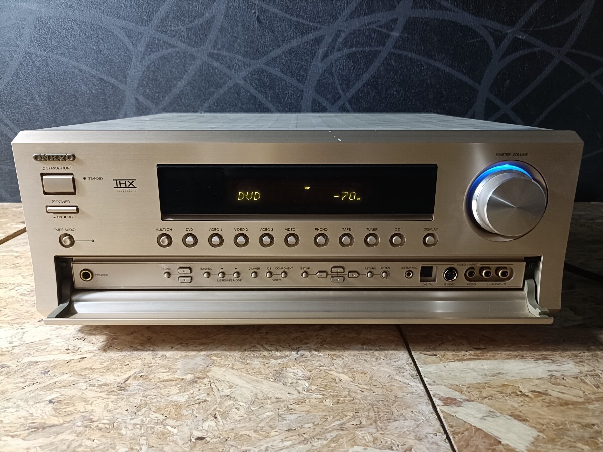 (UK057)訳アリ ONKYO AVアンプ TX-SA803 オンキョー AV CENTER オーディオ機器 現状品_画像10