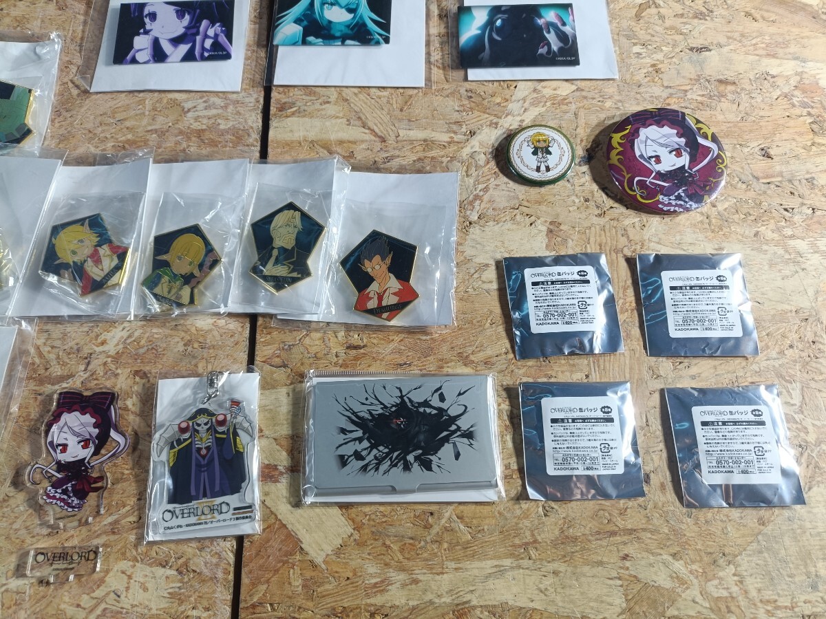 (UK093)1円スタート アニメ オーバーロード グッズ まとめ アクリルプレート 缶バッジ キーホルダーなど アルベド シャルティア 現状品_画像6