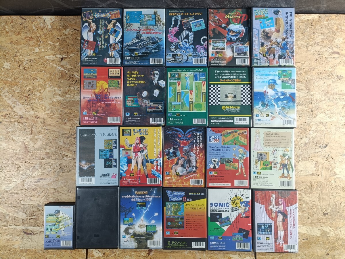 (ANY002)【動作未確認品】1円〜 SEGA メガドライブ ゲームソフト 21本まとめ セガ MD MEGA DRIVE 被り無し カセット 現状品_画像2