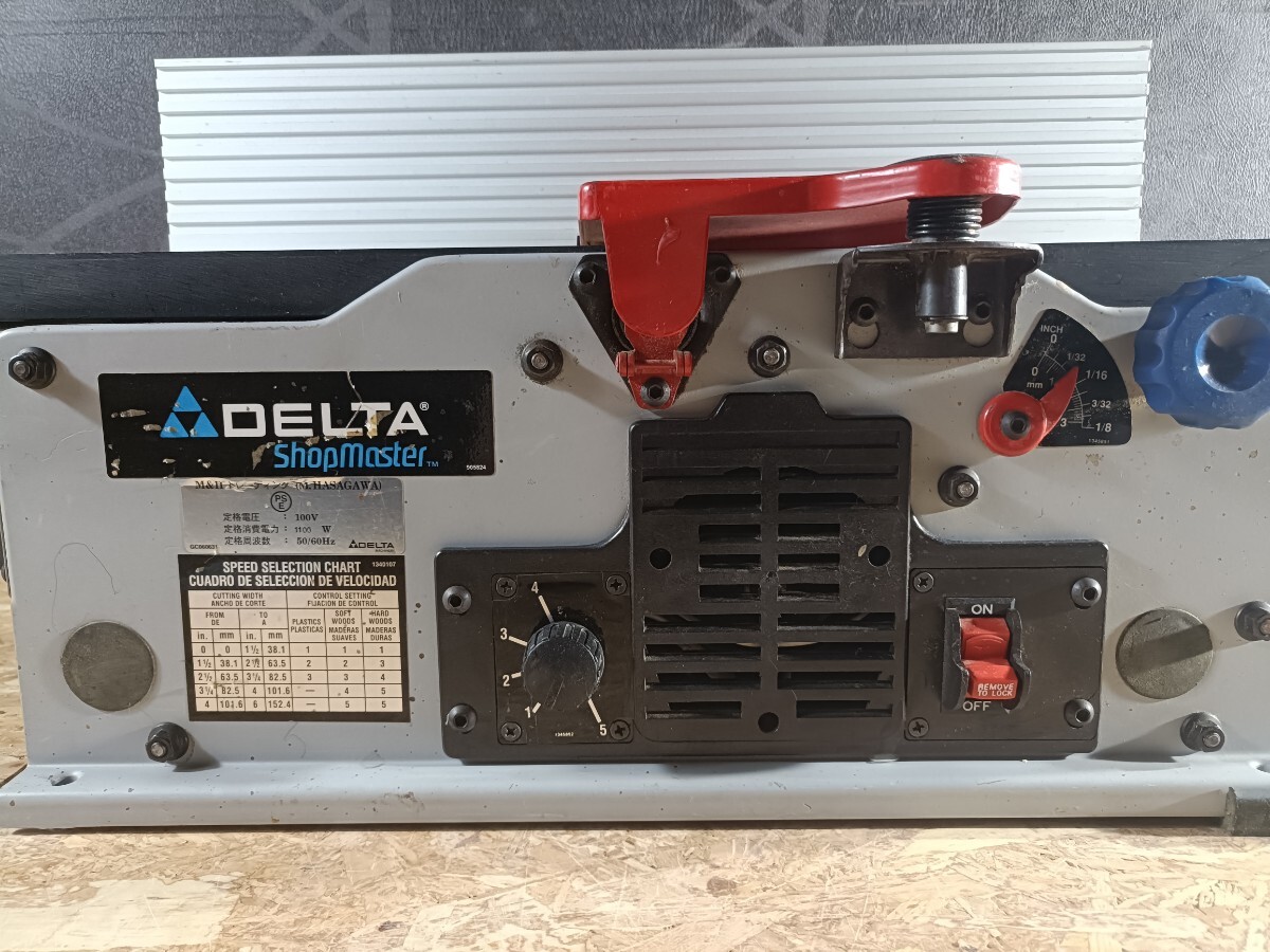 (UK096)DELTA стол хорошо сделанный вдавлено . can naJT160 2003 Delta электроинструмент 100V рубанок электрорубанок дерево обработка текущее состояние товар 