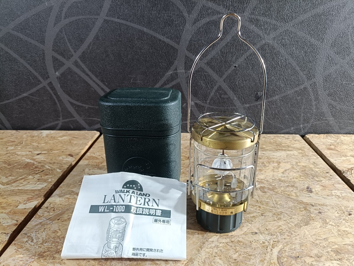 (UK105)グリーンウッド ガスランタン WL-1000 WALK A LAND アウトドア キャンプ 現状品_画像1