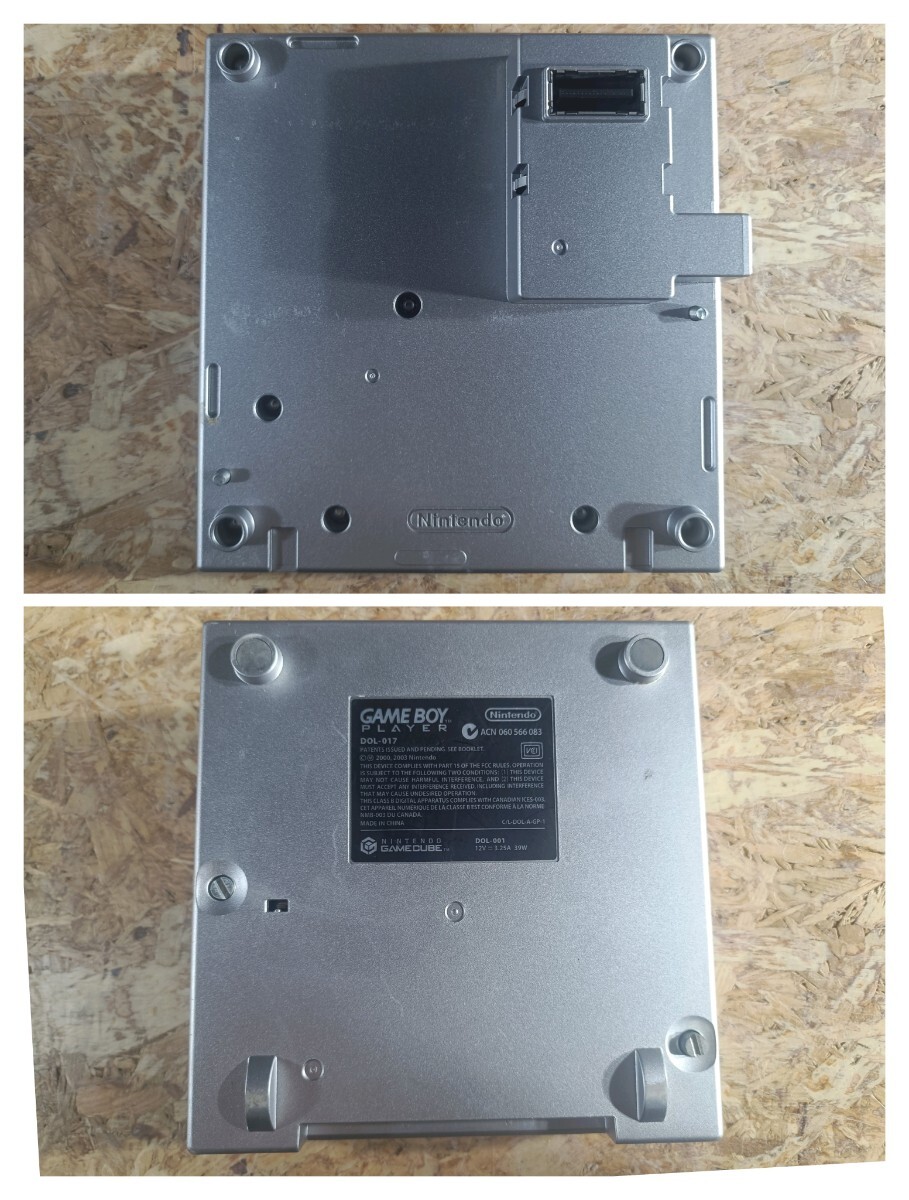(UK081) Nintendo ゲームキューブ DOL-001 ゲームボーイプレーヤー DOL-017 ACアダプタ DOL-002 GAMECUBE シルバー 現状品_画像6