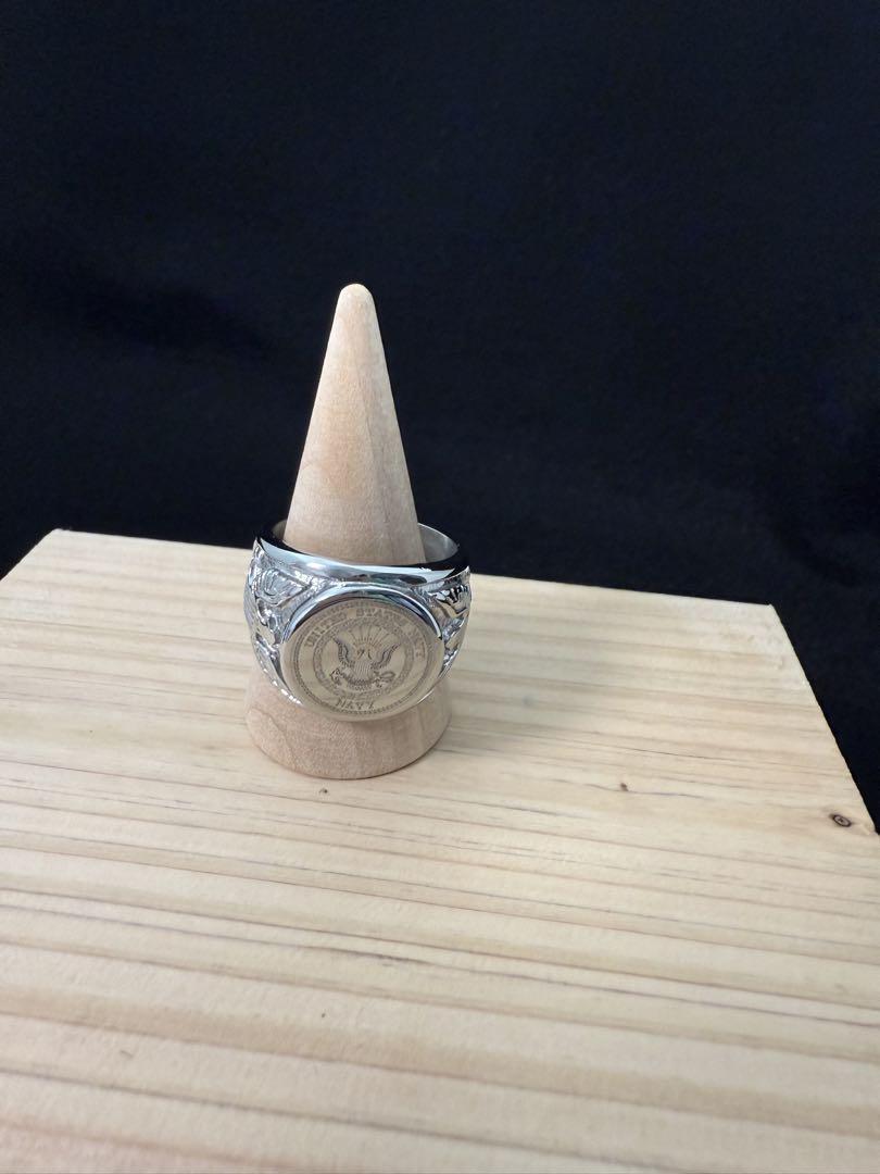 アメリカ 海軍 NAVY ミリタリー リング ロゴ鏡面仕上げ サイズ24号_画像7