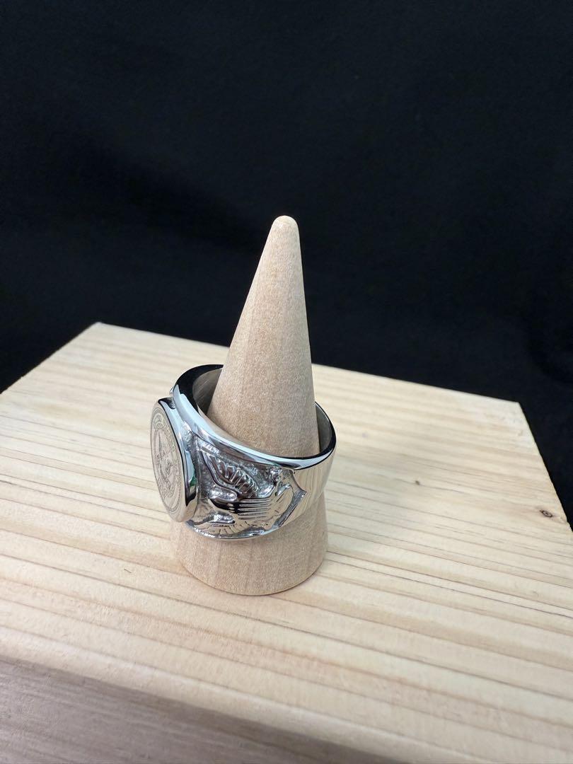 アメリカ 海軍 NAVY ミリタリー リング ロゴ鏡面仕上げ サイズ24号_画像9