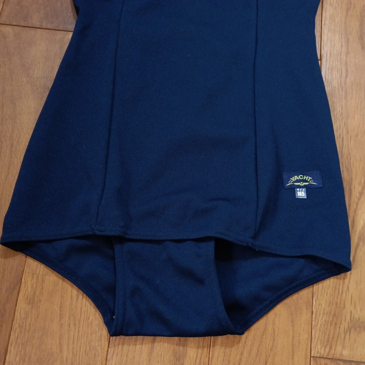 スクール水着 L 未使用 SWIMMING SUIT yacht 170 165 高学年 日本製 濃紺 平成レトロ 当時物 女の子 中学生 高校生 プール 海 ハイスクール_画像4