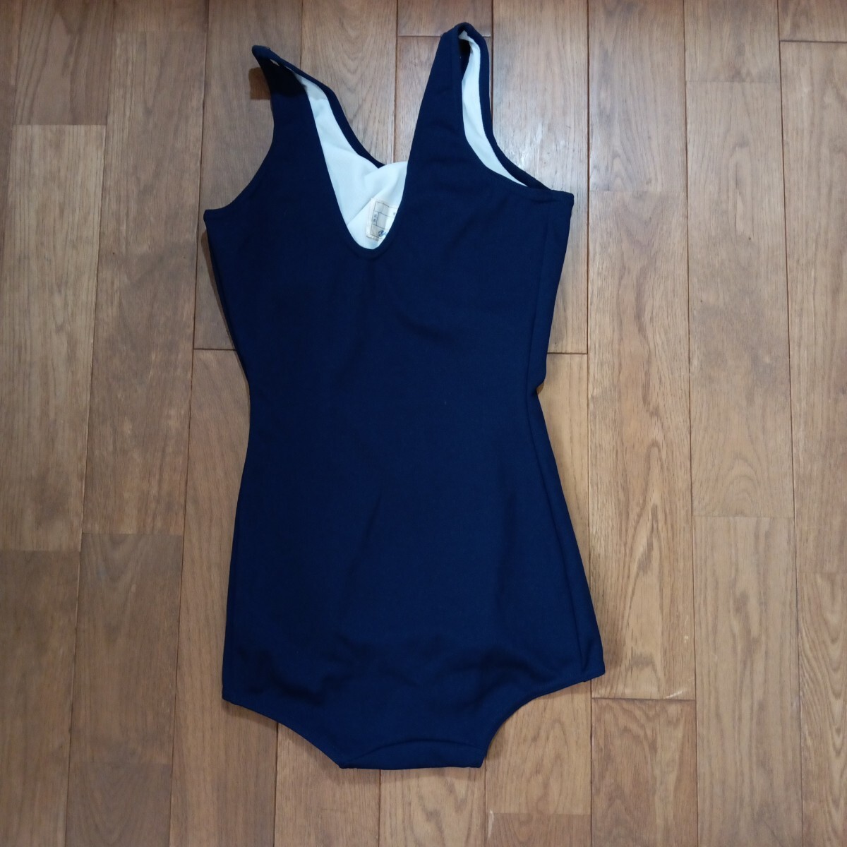 スクール水着 L 未使用 SWIMMING SUIT yacht 170 165 高学年 日本製 濃紺 平成レトロ 当時物 女の子 中学生 高校生 プール 海 ハイスクール_画像6