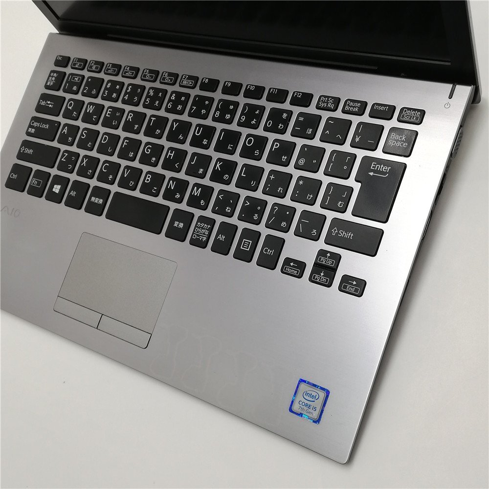 1円～ Wi-Fi有 ソニー VAIO ノートパソコン 中古美品 VJPG11C11N 第7世代 Core i5 8GB 高速SSD 無線LAN カメラ Windows11 Office 即使用可_画像3