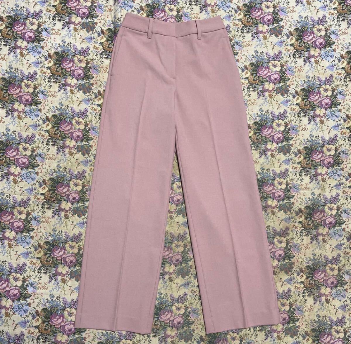 ほぼ新品＊PLST ウォームリザーブストレートパンツ 上品ピンク 大草直子_画像6