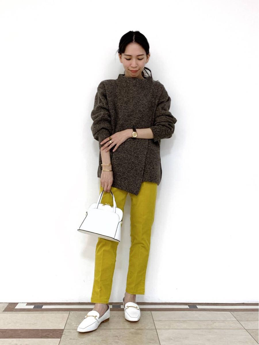 2回着用★ BARNYARDSTORM 細コールスリムパンツ　マスタード　575_画像7