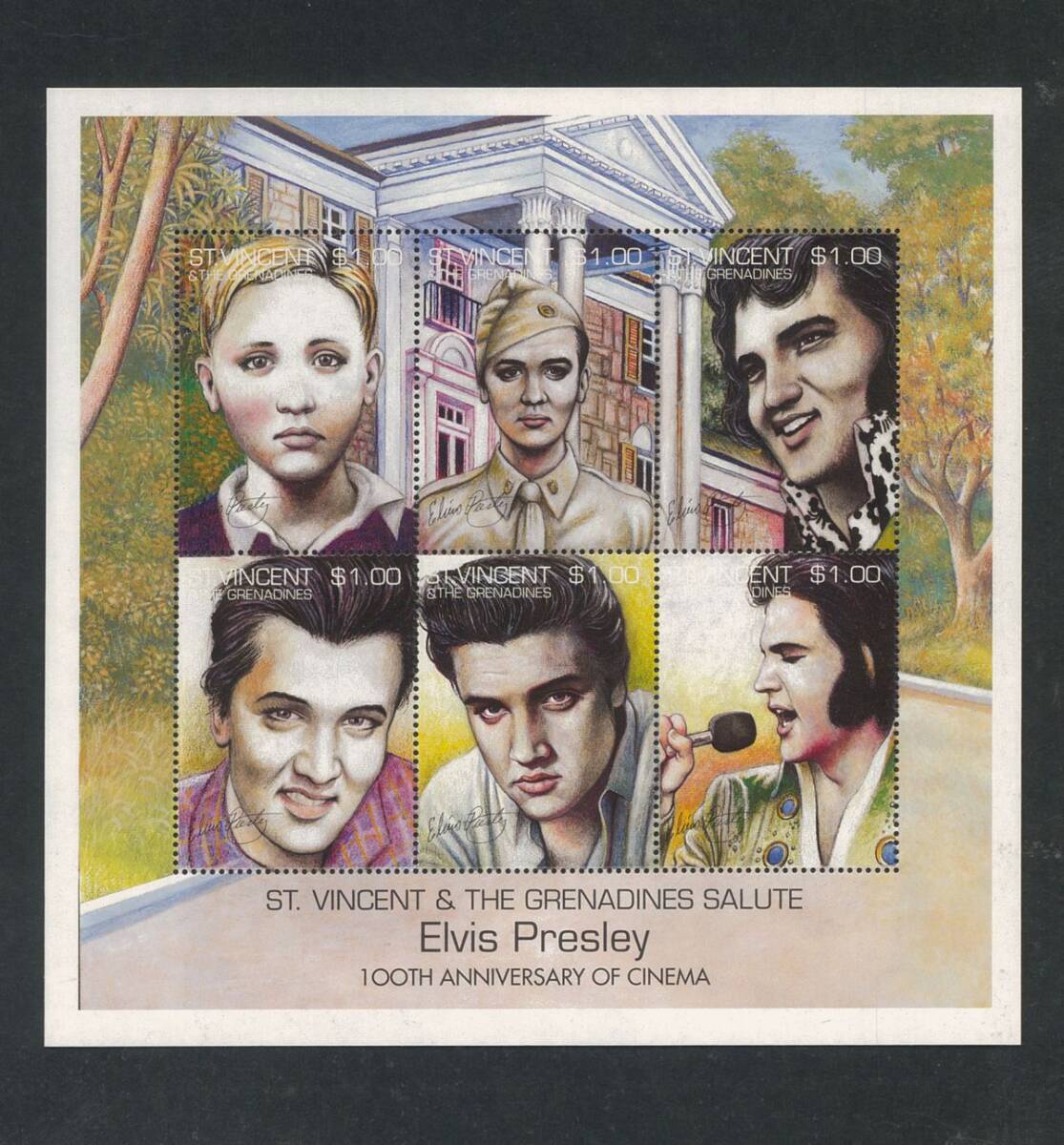  зарубежный марка за границей pop певец L винт * Press Lee ⑩ фильм 100 anniversary commemoration 1995 год цент ведро цент *g Rena Dean не использовался шарнир есть 