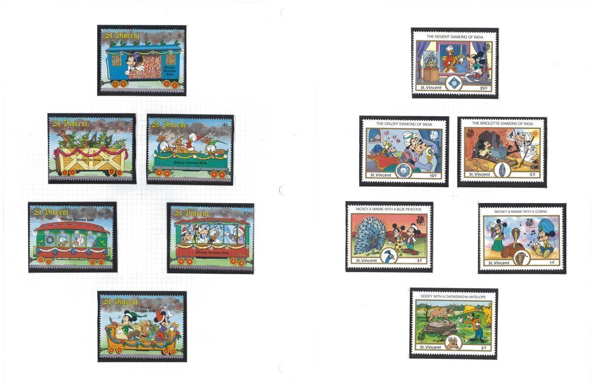  Disney зарубежный марка 53 листов не использовался 