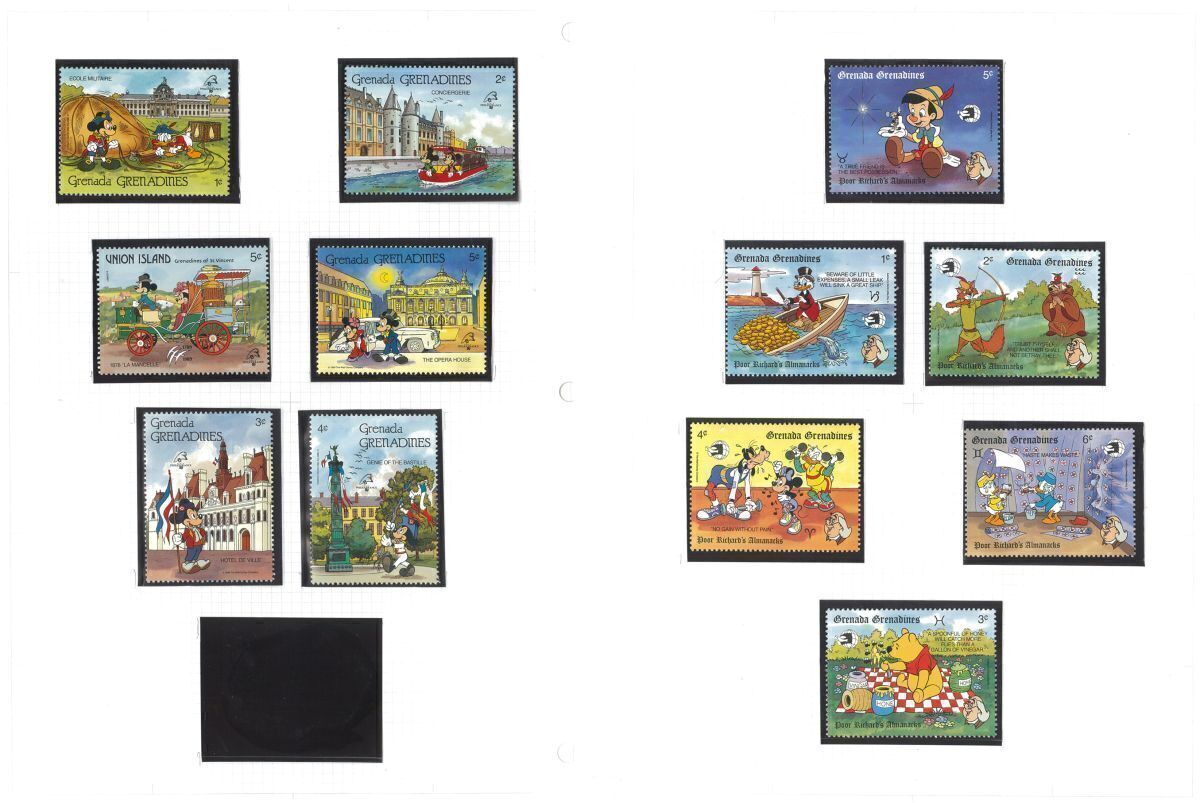  Disney зарубежный марка 49 листов не использовался 