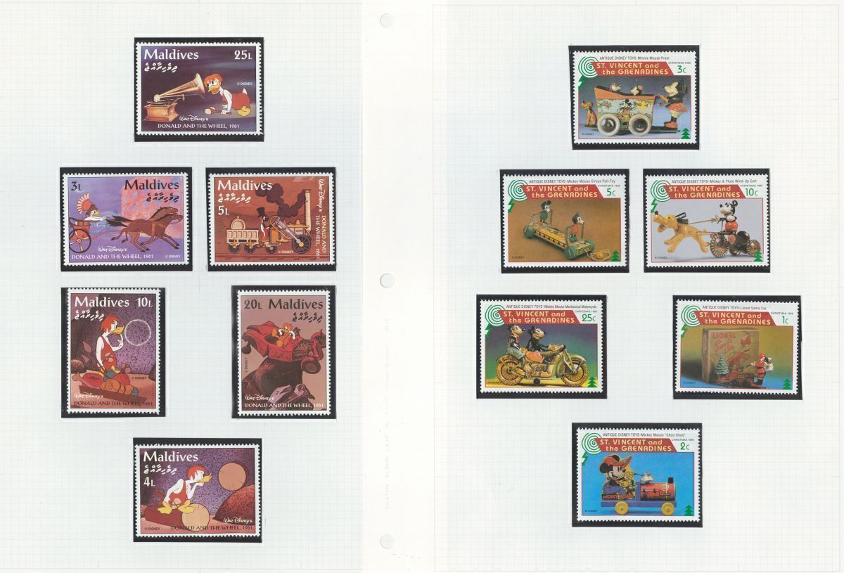  Disney зарубежный марка 53 листов не использовался 