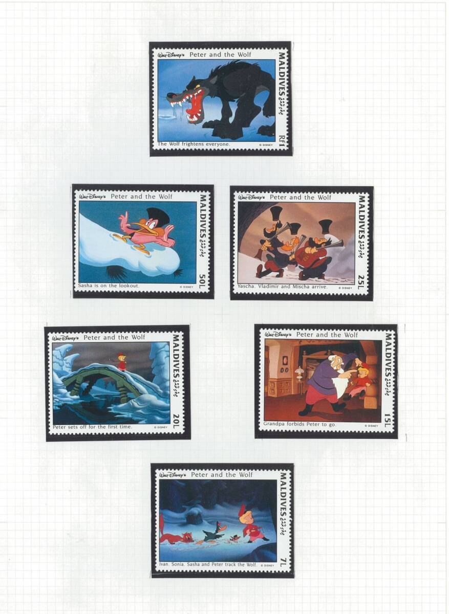  Disney зарубежный марка 53 листов не использовался 