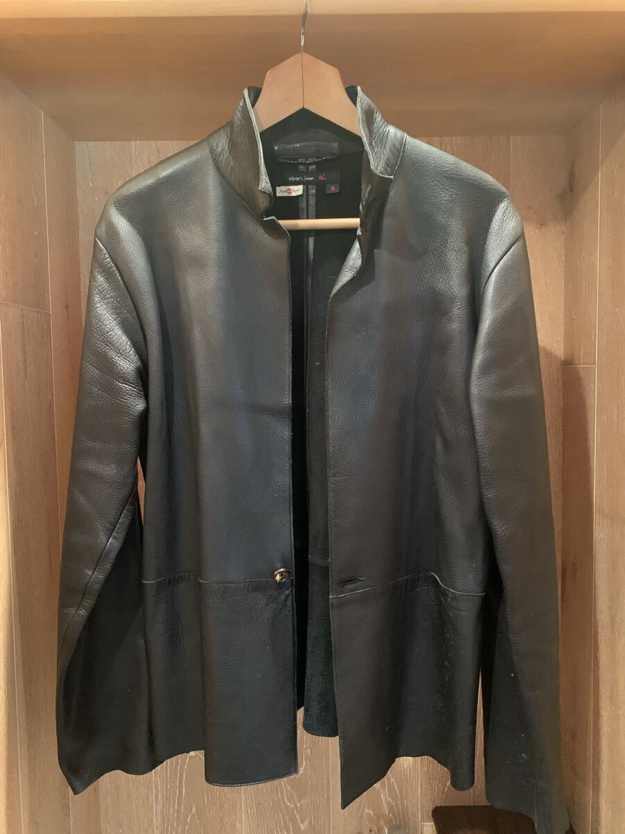 45R 45rpm 鹿皮ジャケット 黒 サイズ5 メンズM-Lサイズ 中古品_画像1