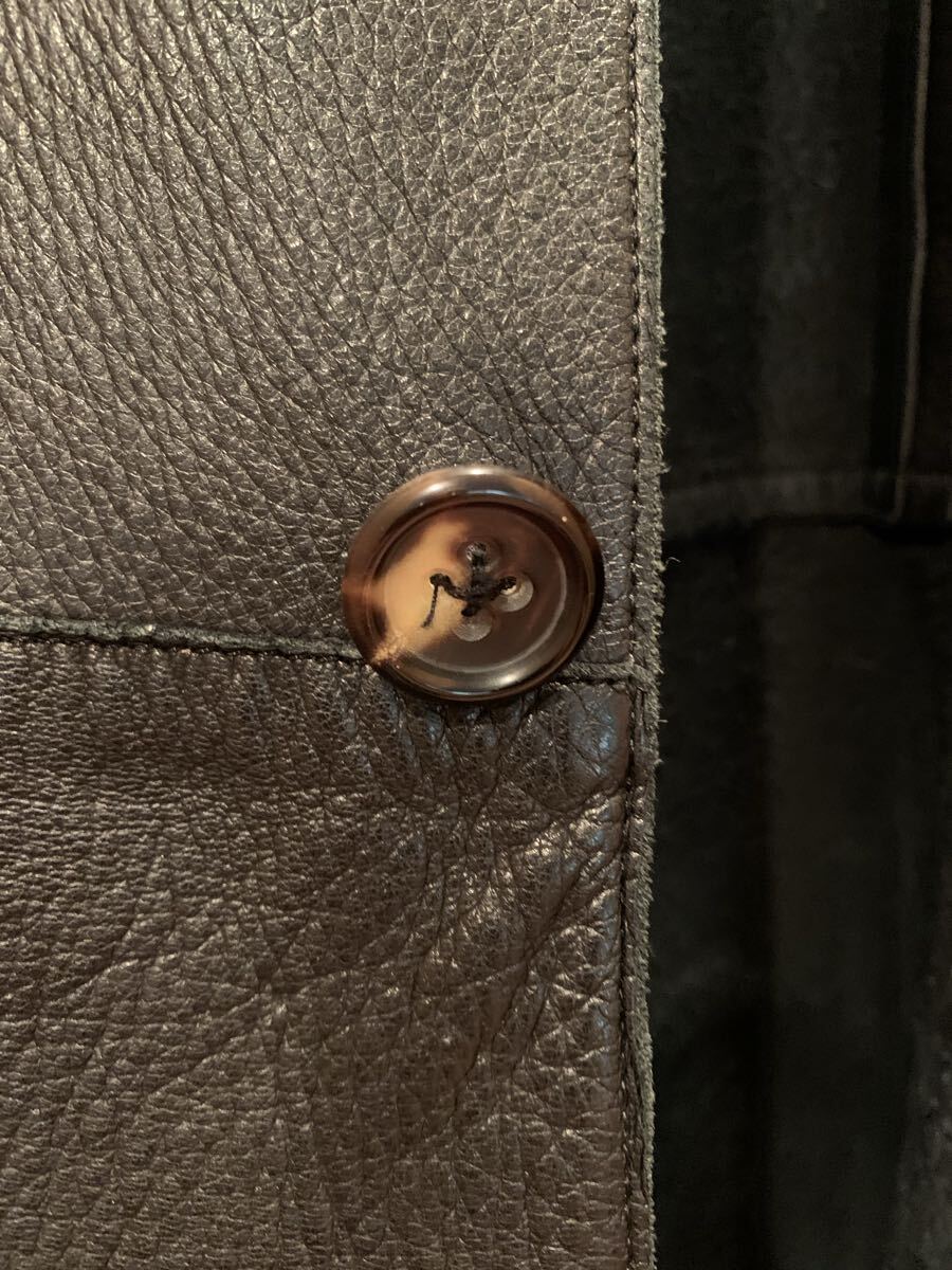 45R 45rpm 鹿皮ジャケット 黒 サイズ5 メンズM-Lサイズ 中古品_画像4