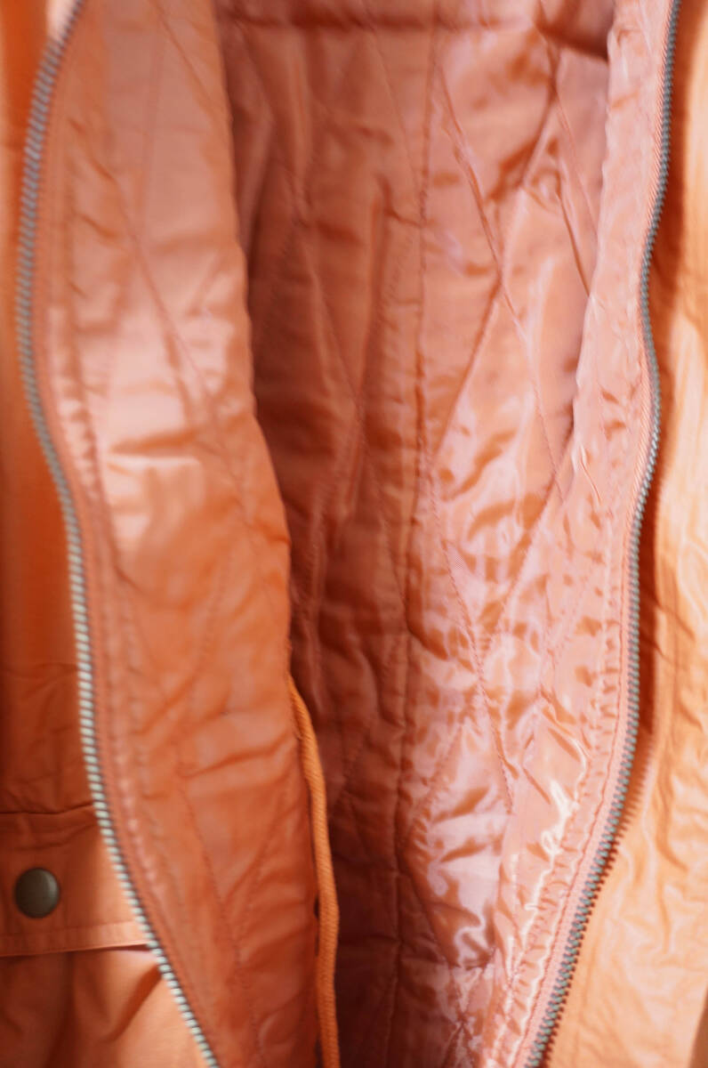 ●新品/中綿/ジャンパー/4L/オレンジ/フード/ファー/レディース●あ0637_画像5