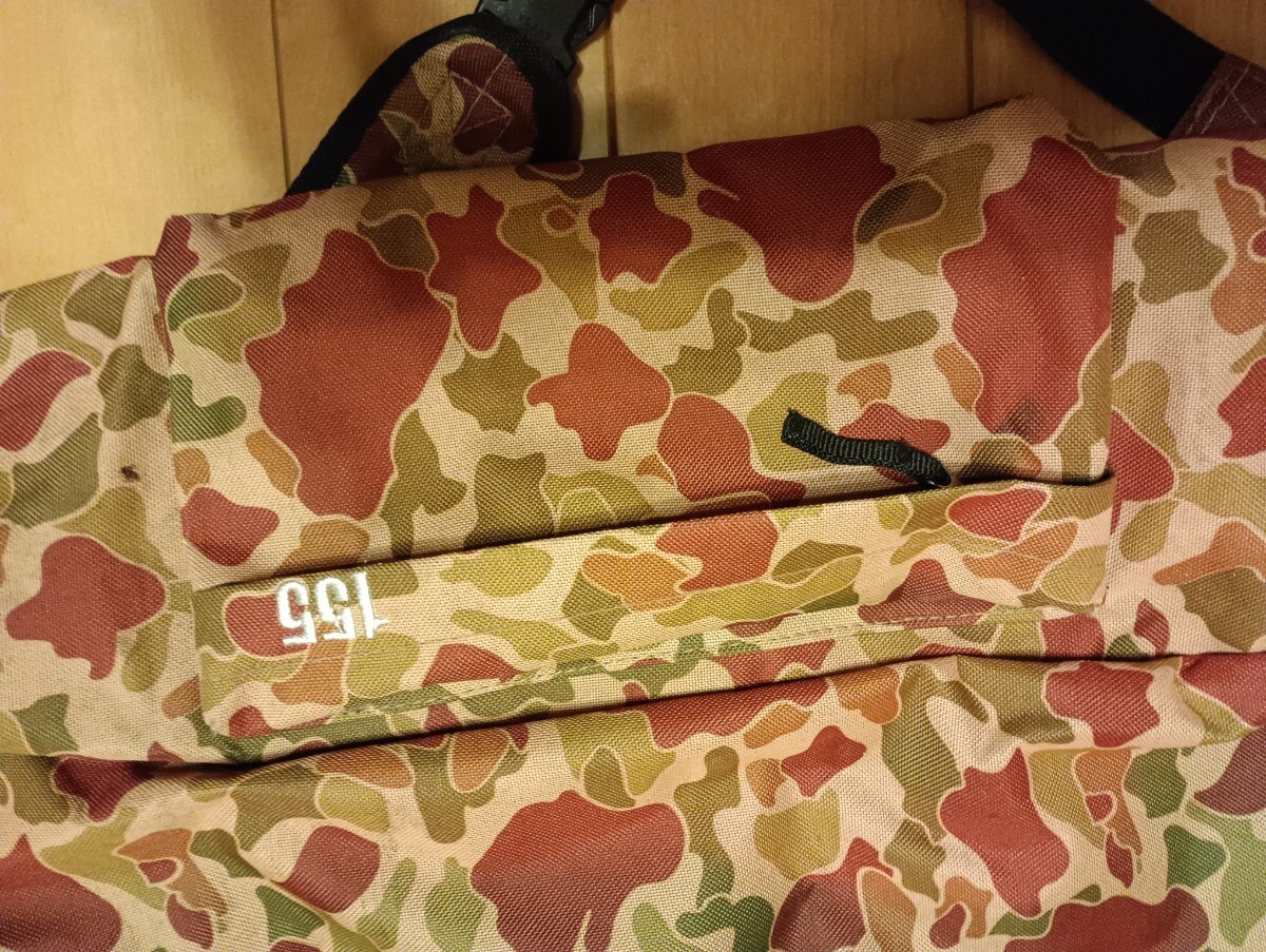 良品　スリーウェザー　155　 スノーボード　 カバー　ケース 迷彩　BURTON　や　k2 派にもおすすめ　　テント収容にも　背負える_画像3